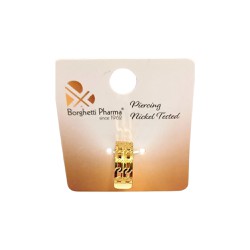 InoPlus Borghetti Σκουλαρίκια Ear Cuff Oro Διπλή Αλυσίδα 1 ζευγάρι 