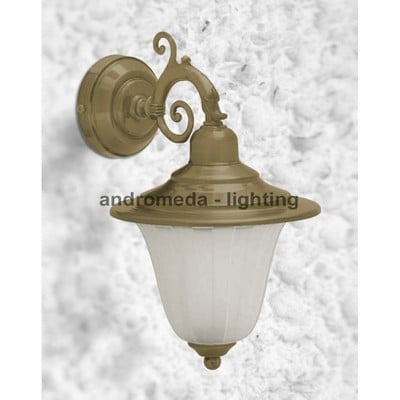 Brass Wall Light N.307 E27 Ip43 60W 32X21cm