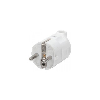 Elecrical Plug Extension Male 16A Angle White TM