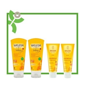 Baby Set 2: 2x Weleda Calendula Shampoo-Showergel 