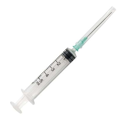 NIPRO Syringe Σύριγγα Με Βελόνα 5ml 21G 100 Τεμάχια