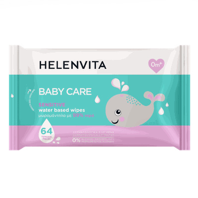 Helenvita Baby Care Wipes Μωρομάντηλα Sensitive με