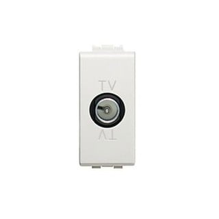 Livinglight TV Socket 1 Module White N4202D