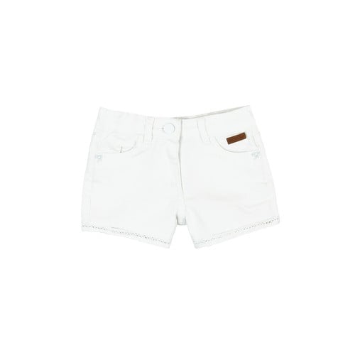 STRETCH TWILL SHORTS FOR GIRL