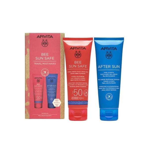 Apivita PROMO Set Bee Sun Safe Hydra Fresh Face & Body Milk SPF50 100ml + After Sun Cool & Sooth Face & Body Gel-Cream 100ml