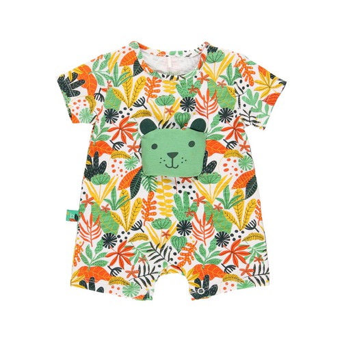 Boboli Knit Play Suit ''Leaves'' for Baby Girl (11