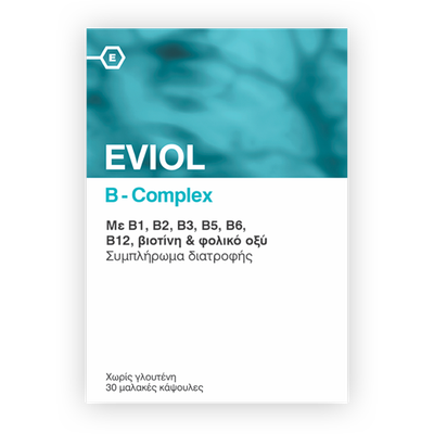 Eviol B-Complex Συμπλήρωμα Διατροφής 30 Caps