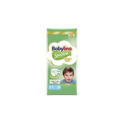 Babylino Sensitive Cotton Soft Value Pack Diapers Size 7 (15kg+) 36 nappies