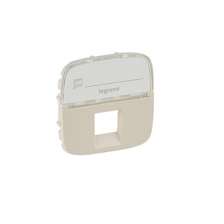 Valena Allure Plate RJ45 with Label Ivory 755476