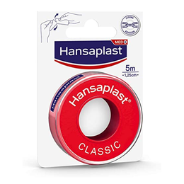 Hansaplast Classic Fixation Tape Επιδεσμική Ταινία Χωρίς Λάτεξ 5m x 1,25cm, 1τεμ