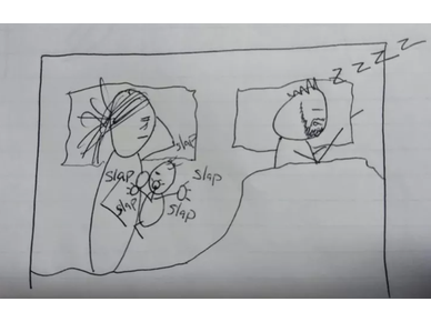 Μαμά με νεογέννητο σκίτσαρε στο άντρα της τι συμβαίνει ενώ "αυτός κοιμάται"