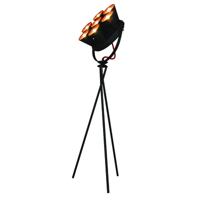 Hl-3578-7f Brandon White & mat Gold Floor Lamp
