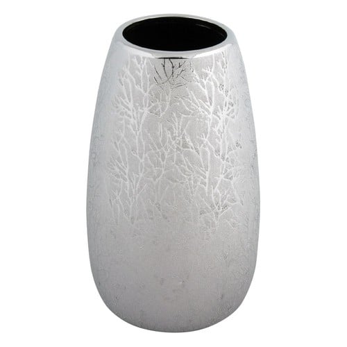 Vazo Qeramike Dekorative Dizajn Dege Peme "Silver"