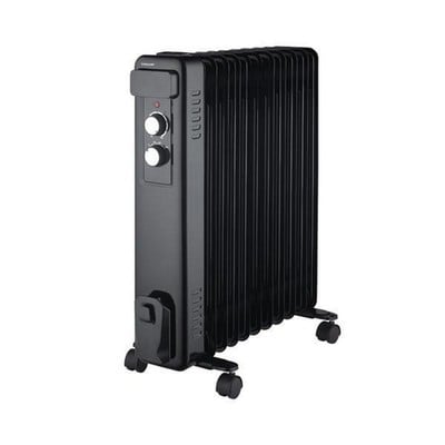 Oil Radiator With 11 Ribs Black 2500W