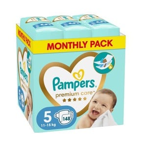 Pampers Premium Care Diapers Size 5, 11-16 kg, Mon