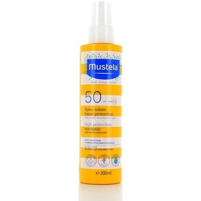 Mustela High Protection Sun Spray SPF50 Αντηλιακό 