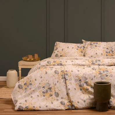 Σετ Σεντονια Φανελενια Μονα Peonia Grey (170x260)
