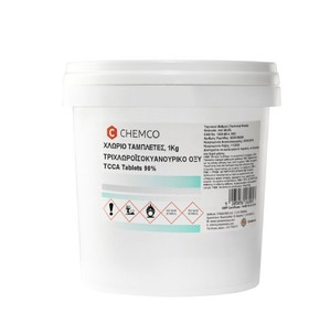 Chemco Χλώριο Τρίχλωρο 90% σε Ταμπλέτες, 1kg