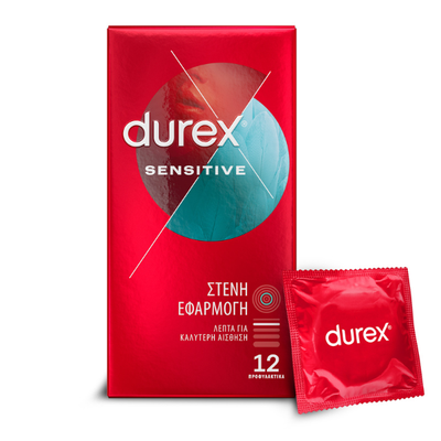 Durex Sensitive Προφυλακτικά Λεπτά για Καλύτερη Αί
