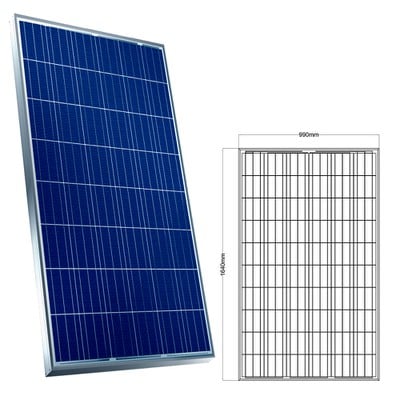 Multi Crystal Solar Panel 165X99cm 280W Srμ-280Ρ