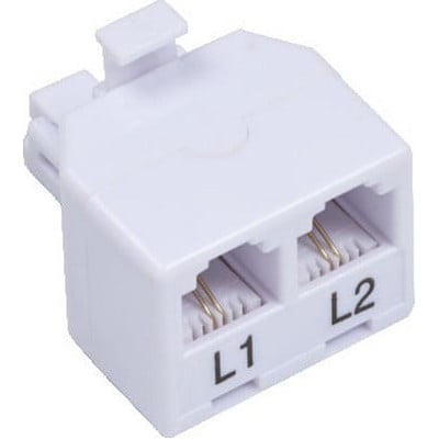 2-Line Phone Splitter Rj11