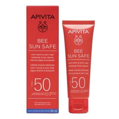 Apivita Bee Sun Safe Κρέμα Προσώπου κατά των Πανάδ