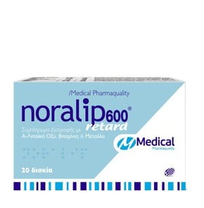 Medical Pharmaquality Noralip 600 Retard-Ισχυρή Φό