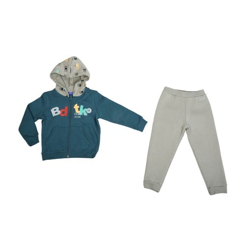 Bdtk Infants Boys Set Zip Hooded Sweater & Pants (