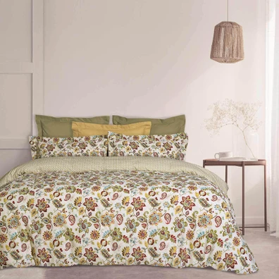 Das Home σετ Παπλωματοθηκη Μονη Casual 5409 Εκρου,