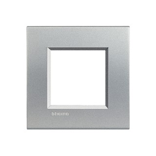 Livinglight Cover Frame 2 Modules Aluminium LNA480