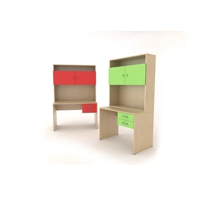 Wooden Desk with Drawers 