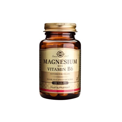 Solgar - Magnesium with Vitamin B6 - 100tabs