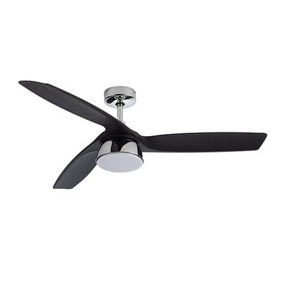 Ceiling Fan Bronx 132cm 1 Light Chrome Lucci Air