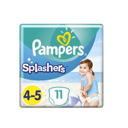 Pampers Splashers Size 4-5 11 Swimsuit Diapers