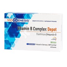 Viogenesis Vitamin B Complex Depot, 60 tabs
