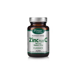 Power Health Zinc Plus C Για Τόνωση Ανοσοποιητικού Καλή Υγεία Δέρματος & Αναπαραγωγικού 30 δισκία