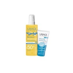 Uriage Promo Bariesun Moisturizing Face  Body Kid Spray SPF50+ 200ml & Face Body Hair Cleansing Cream Travel Size 50ml