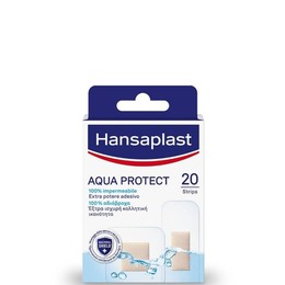 Hansaplast Aqua Protect Επιθέματα 100% Αδιάβροχα & Διάφανα με Έξτρα Ισχυρή Κολλητική Ικανότητα, 20τεμ