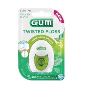 Gum Twisted Floss 3500 Minty Green Tea Κερωμένο Οδ