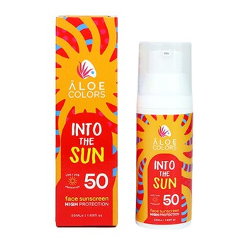 ALOE+COLORS INTO THE SUN FACE SUNSCREEN SPF 50 50M