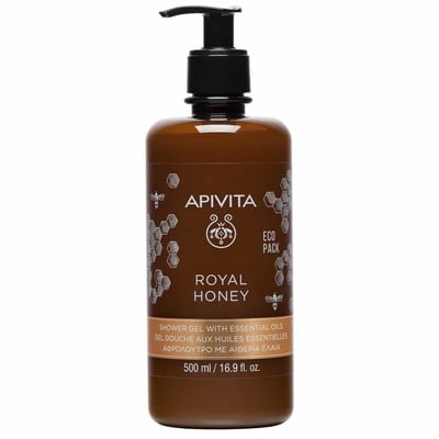 Apivita Eco Pack Royal Honey Κρεμώδες Αφρόλουτρο 5