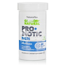 Natures Plus Gi Natural Probiotic MEN - Προβιοτικά για Άνδρες, 30 caps