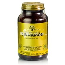 Solgar Cinnamon - Κανέλλα, 100 veg caps