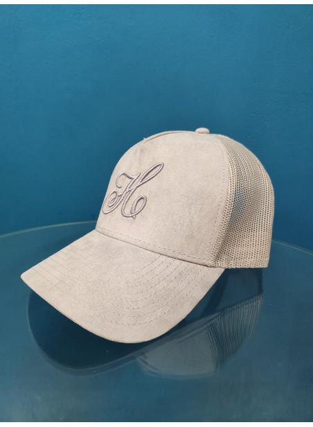 Henry clothing grey suede cap