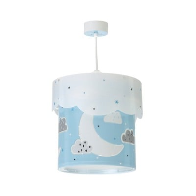 Kids Ceiling Pendant Light Moon Blue 1Xe27