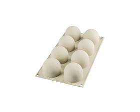 Silikomart Φόρμα Σιλικόνης 3D για 8 Mini TartufoΓκρι O6,2cm - 8x120ml