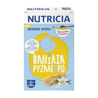 NUTRICIA Βρεφική Κρέμα Βανίλια Ρυζάλευρο 250gr