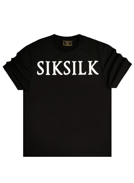 Siksilk black relaxed fit t-shirt ss-19490