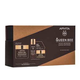 Apivita Queen Bee Kρέμα Ημέρας Ολιστικής Αντιγήρανσης Ελαφριάς Υφής 50ml +Δώρο Night Cream 15ml & Serum 10ml