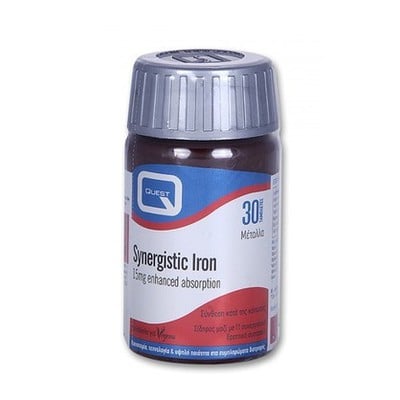 Quest Synergistic Iron 15mg Enhanced Absorption 30